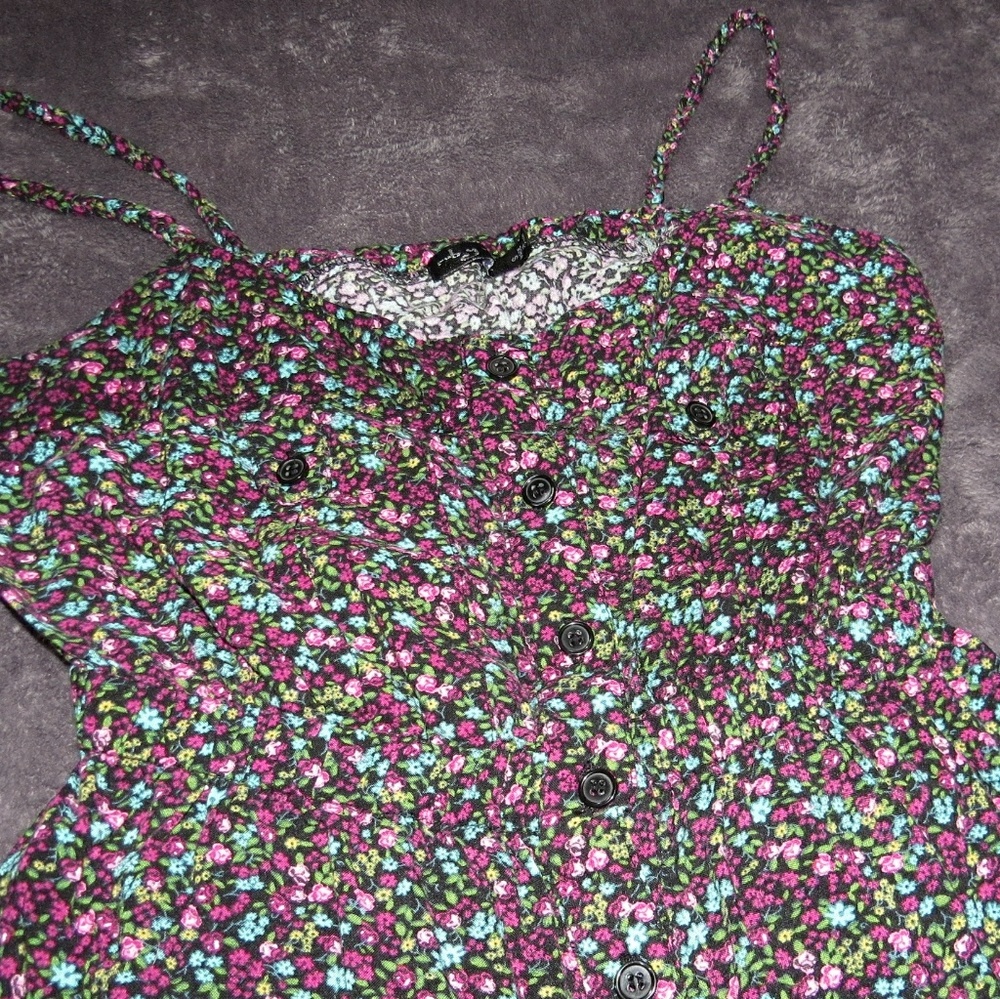 Colorful floral Spaghetti Strap - Ruby Rox - Picture 3 of 3